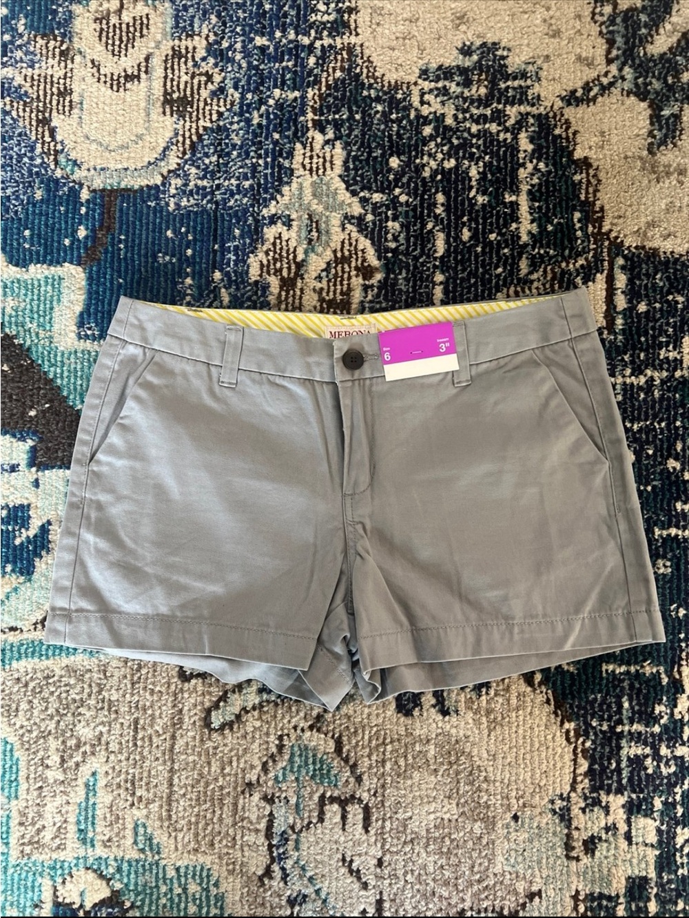 Merona Gray Women's Classic Chino Shorts